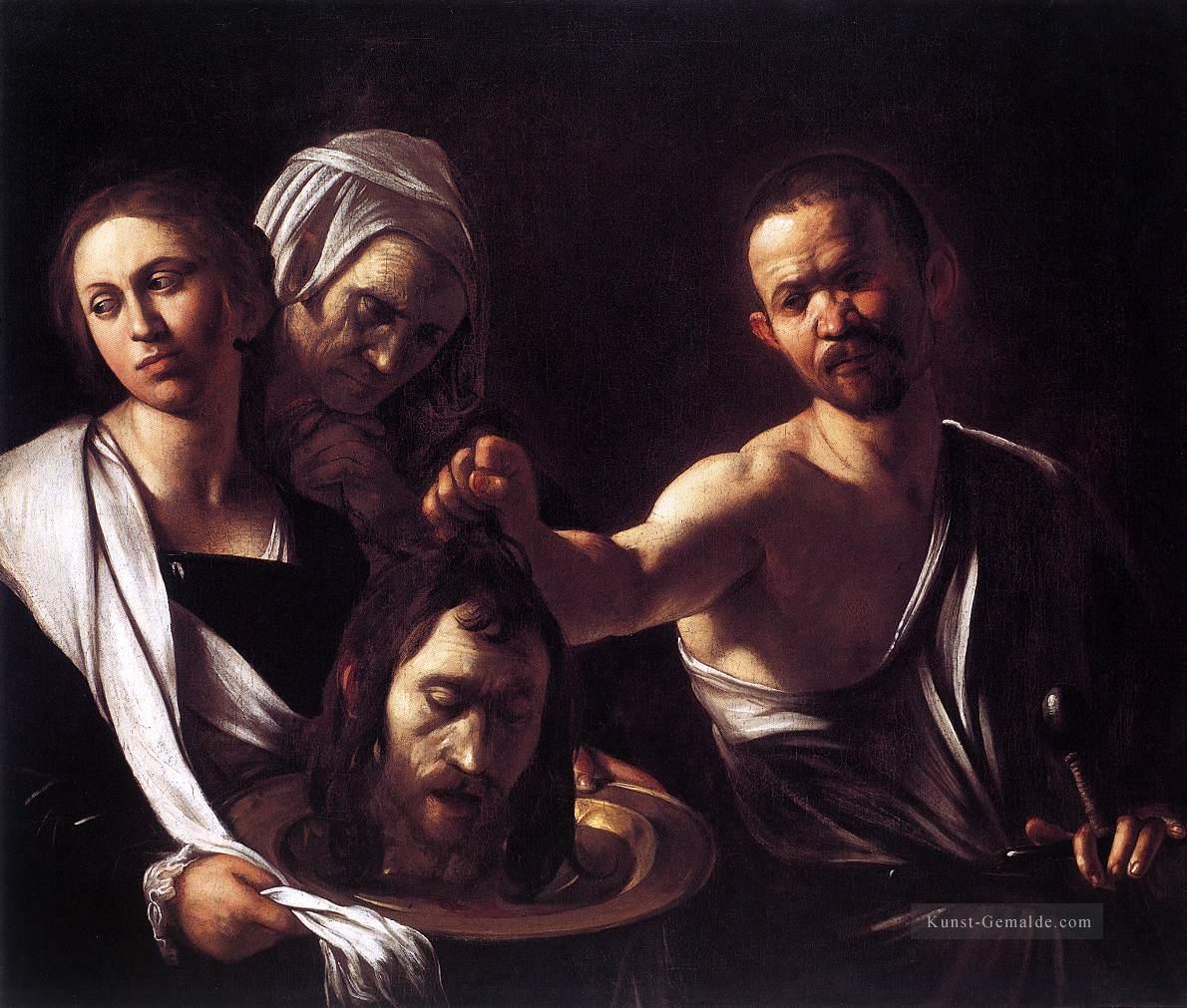 Salome mit dem Haupt des Johannes des Täufers Caravaggio Ölgemälde